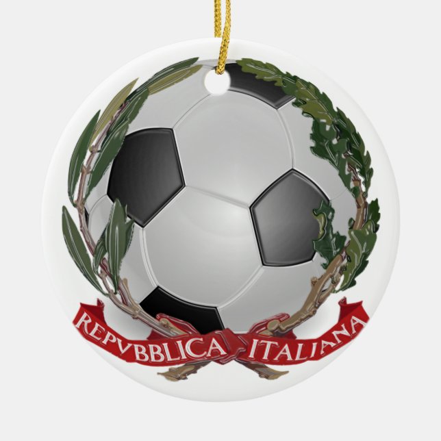Ornamento del fútbol de Italia Futbol (Frente)