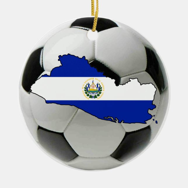 Ornamento del fútbol del fútbol de El Salvador (Frente)