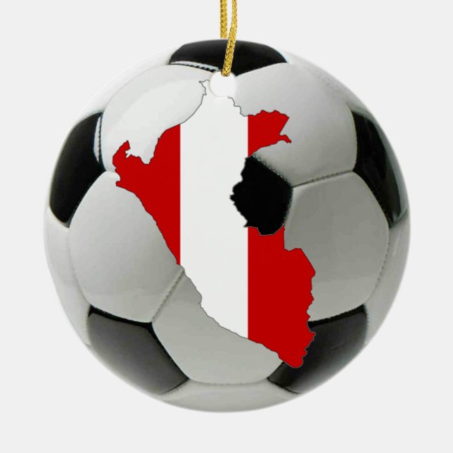 Ornamento del fútbol del fútbol de Perú (Frente)