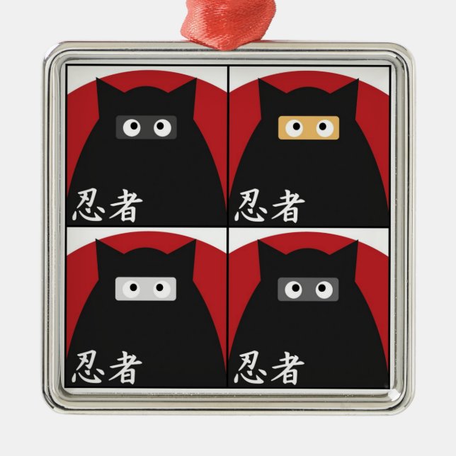 Ornamento del gatito de Ninja (Frente)