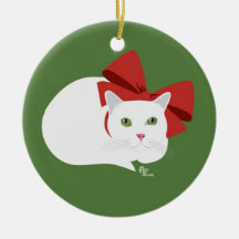 Ornamento del gatito del día de fiesta