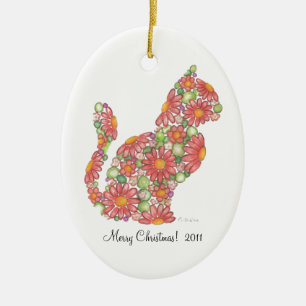 Ornamento del gatito del navidad