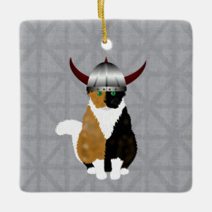 Ornamento del gato calico