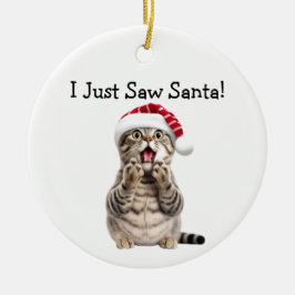 Ornamento del gato de Holiday Kitty Antics