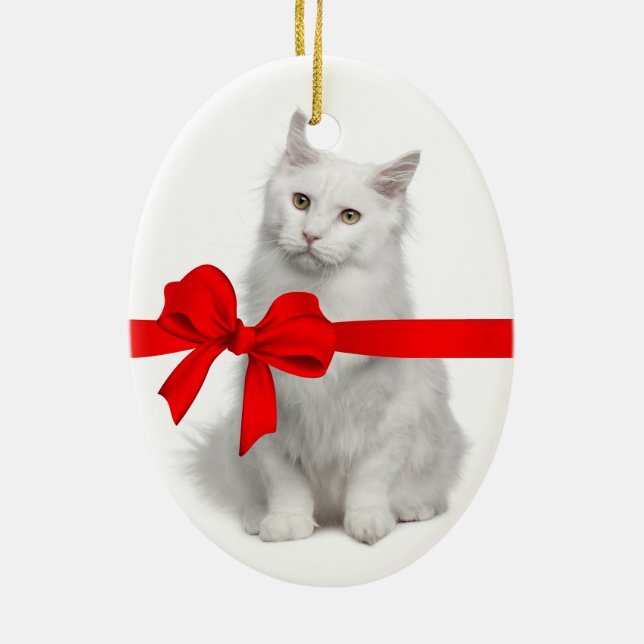 Ornamento del gato de los navidades (Atrás)