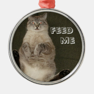Ornamento del gato "FEED ME"