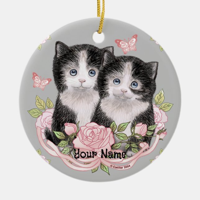 Ornamento del gato Too Cute Kittens (Frente)