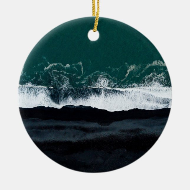 Ornamento del glaciar Solheimajokull de Islandia (Frente)