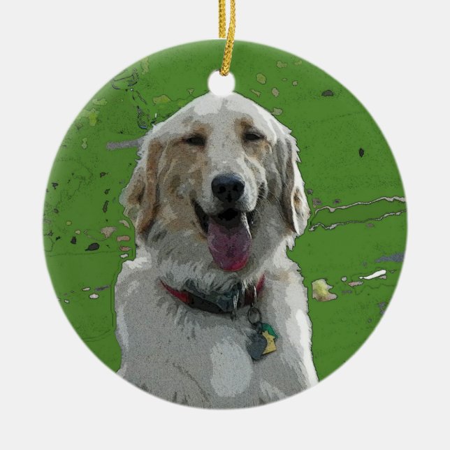Ornamento del golden retriever (Frente)