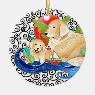 ORNAMENTO DEL GOLDEN RETRIEVER DE BINDI