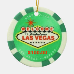 Ornamento del gran apostador de Las Vegas