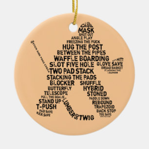 Ornamento del hockey sobre hielo