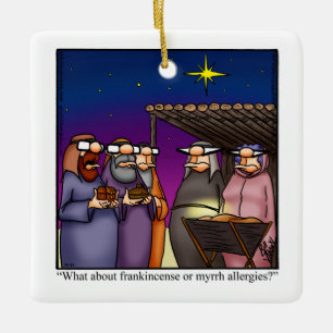 Ornamento del humor de los navidades Frankincense 