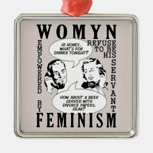 Ornamento del humor feminista retro