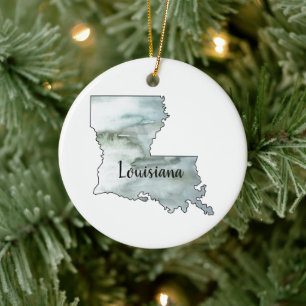 Ornamento del Ilustracion del estado de Louisiana