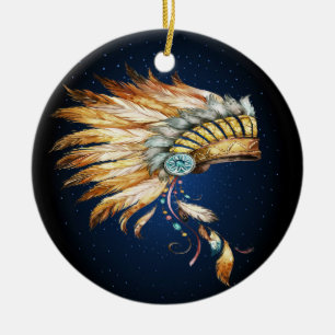 Ornamento del jefe nativo americano