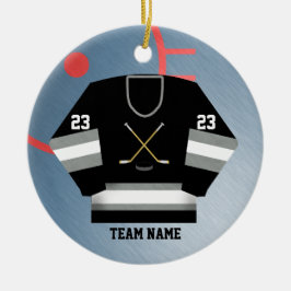 Ornamento del jersey del jugador de hockey