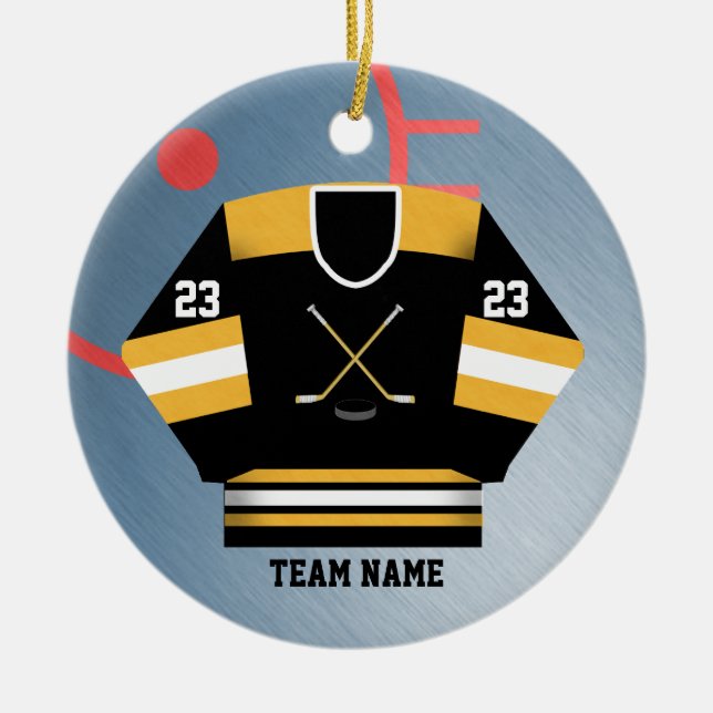 Ornamento del jersey del jugador de hockey (Frente)