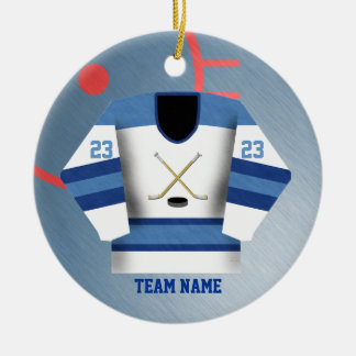 Ornamento del jersey del jugador de hockey