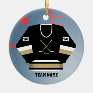 Ornamento del jersey del jugador de hockey