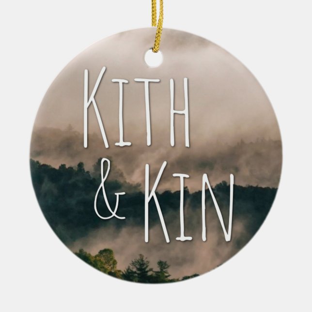Ornamento del logotipo de Kith & Kin (Frente)