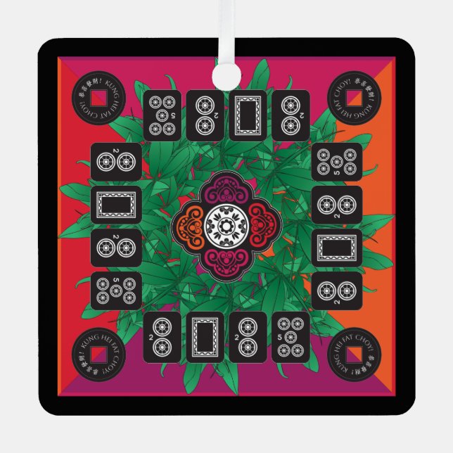 Ornamento del Mah Jongg Money Tree 2025 (Anverso)
