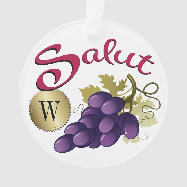 Ornamento del Monograma del Vino Salut (Anverso)