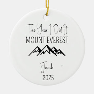 Ornamento del Monte Everest para el amante de la e