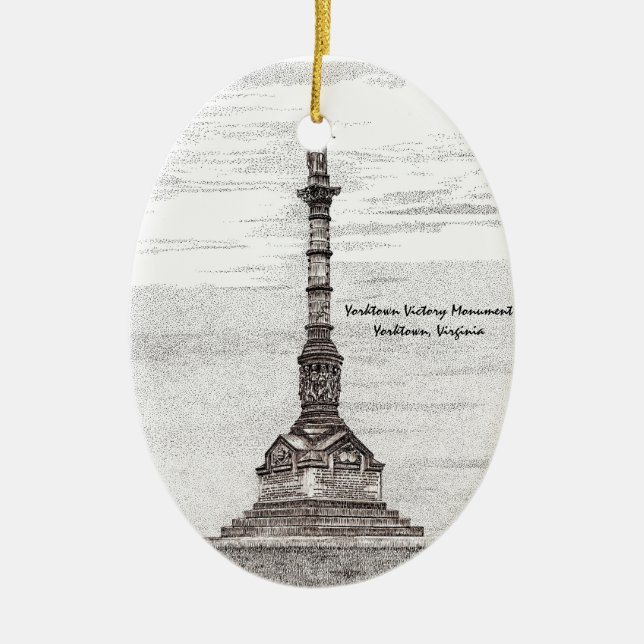 Ornamento del monumento a la victoria en Yorktown (Frente)