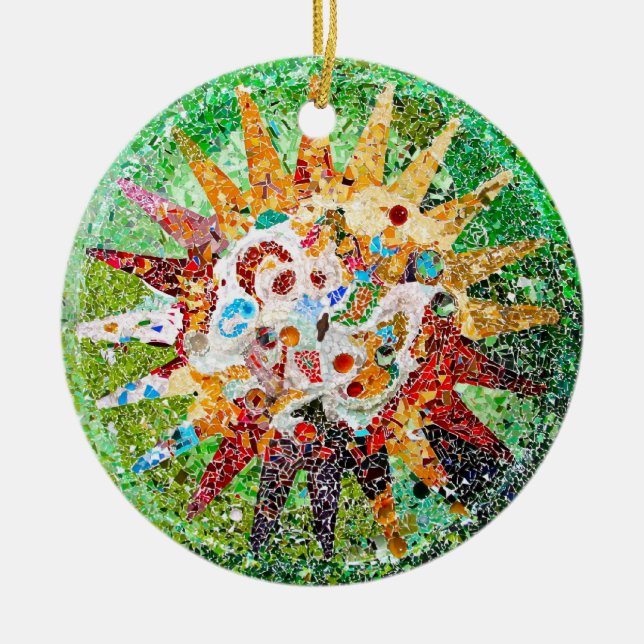 Ornamento del mosaico de Gaudi (Frente)