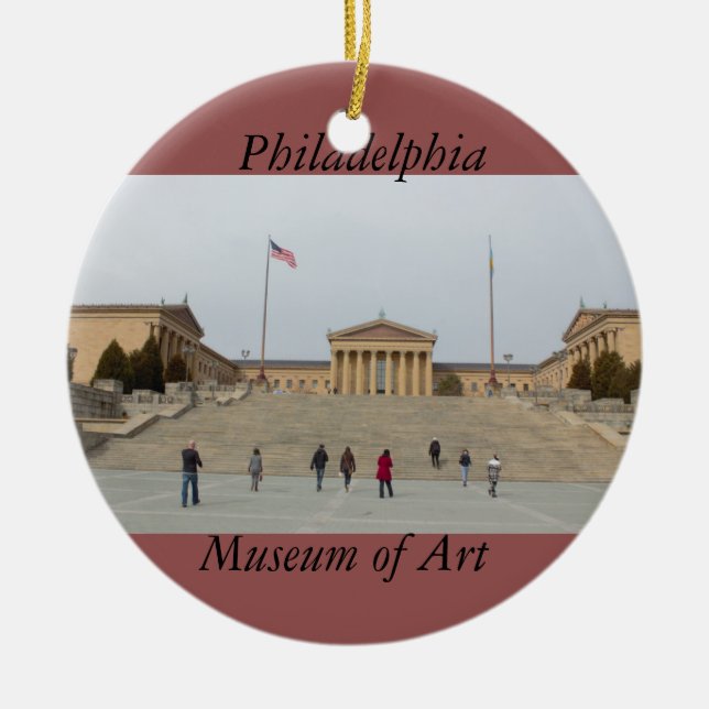 Ornamento del museo de arte de Philadelphia (Frente)
