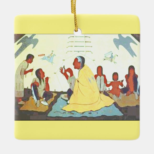 Ornamento del narrador de Lakota (Anverso)