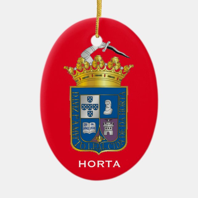 Ornamento del navidad de Azores Horta Faial (Frente)