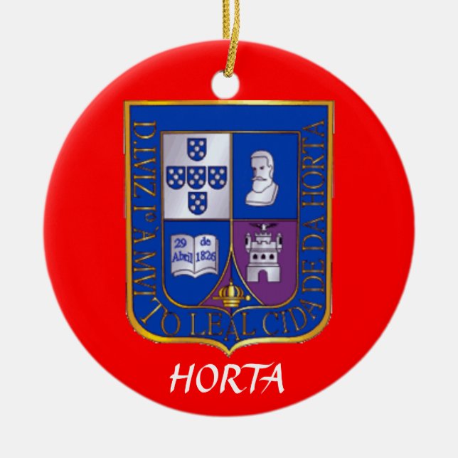 Ornamento del navidad de Azores Horta Faial (Frente)