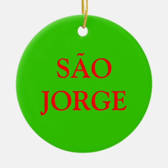 Ornamento del navidad de Azores SÃO JORGE (Frente)