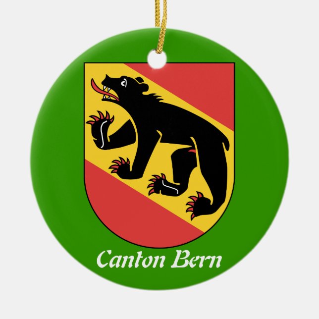 Ornamento del navidad de Bern* Suiza del cantón (Frente)