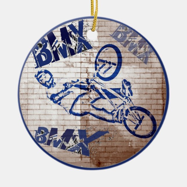 Ornamento del navidad de BMX (Frente)
