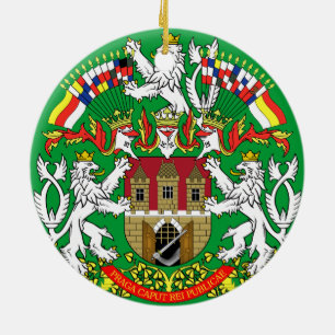 Ornamento del navidad de Checo Prague*
