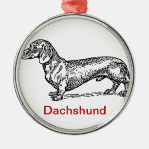 Ornamento del navidad de Dachsie del Dachshund