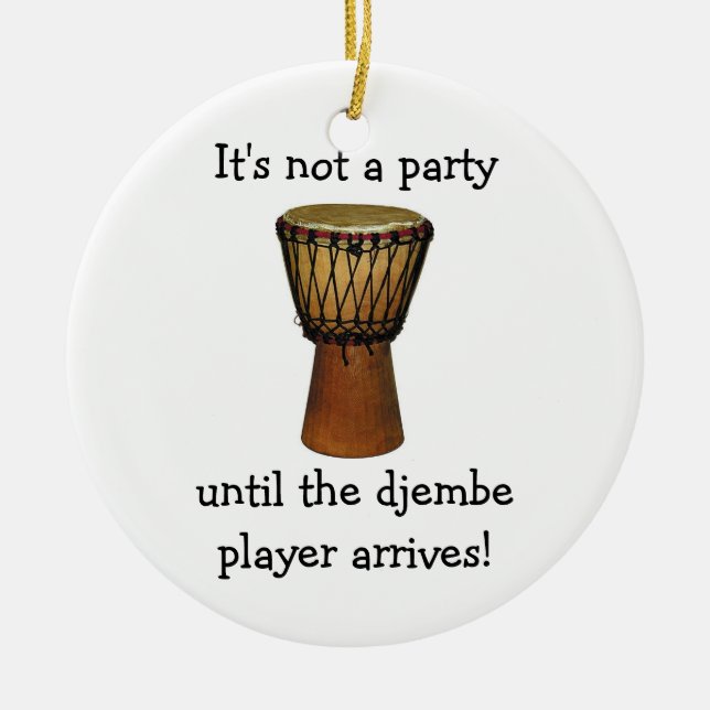 Ornamento del navidad de DJEMBE (Frente)
