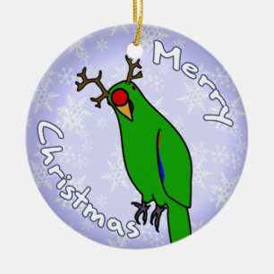 Ornamento del navidad de Eclectus del reno del
