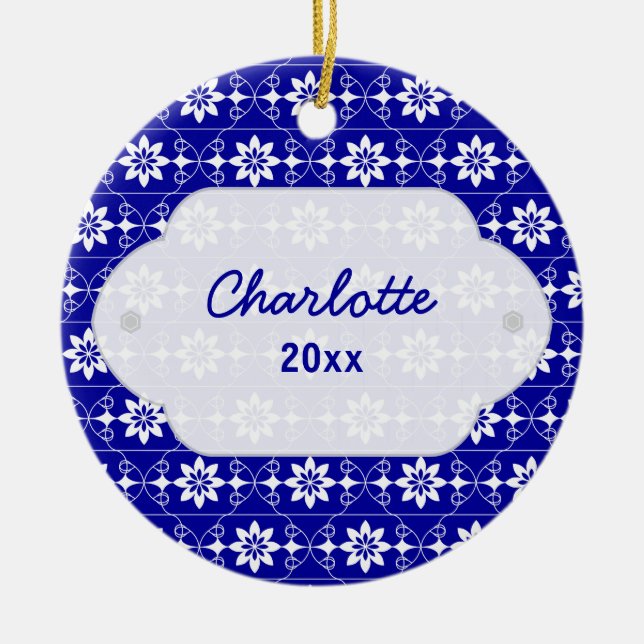 Ornamento del navidad de Edelweiss (Frente)