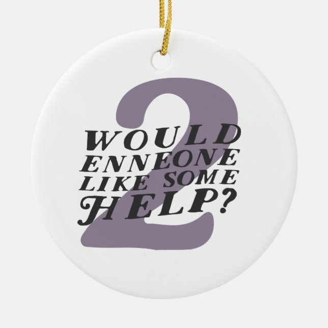Ornamento del navidad de Enneagram 2 (Frente)