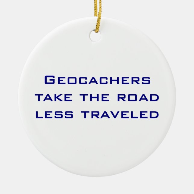 Ornamento del navidad de Geocachers (Frente)
