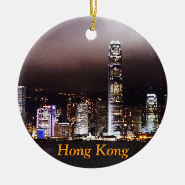 Ornamento del navidad de Hong Kong (Frente)