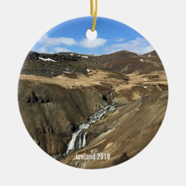 Ornamento del navidad de Islandia (Frente)