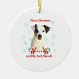 Ornamento del navidad de Jack Russell