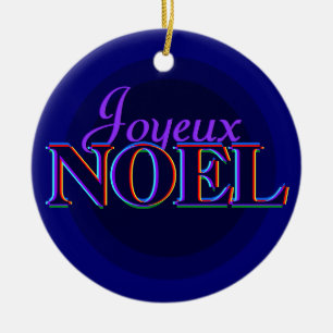 Ornamento del navidad de Joyeux Noel