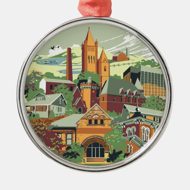 Ornamento del navidad de la arquitectura de (Frente)