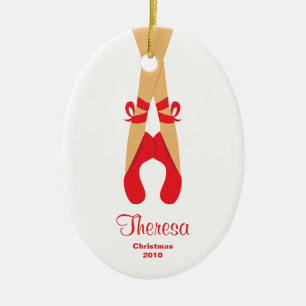 Ornamento del navidad de la bailarina